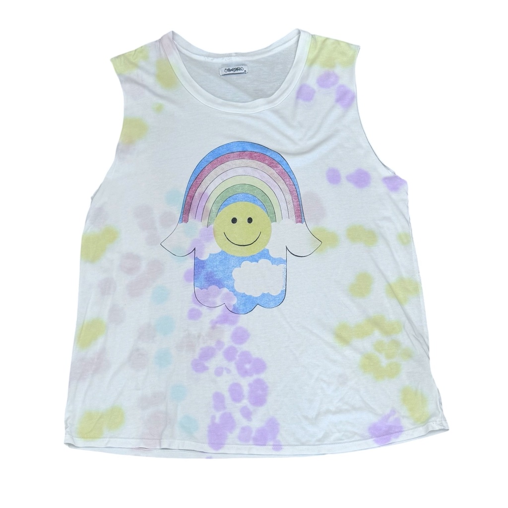Lauren Moshi Happy Cloud Hamsa Sleeveless Tee